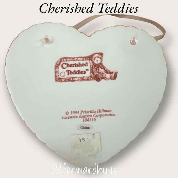 Cherished Teddies "Heart to Heart" Ornament - Dated 1994 - Picture 4 of 7